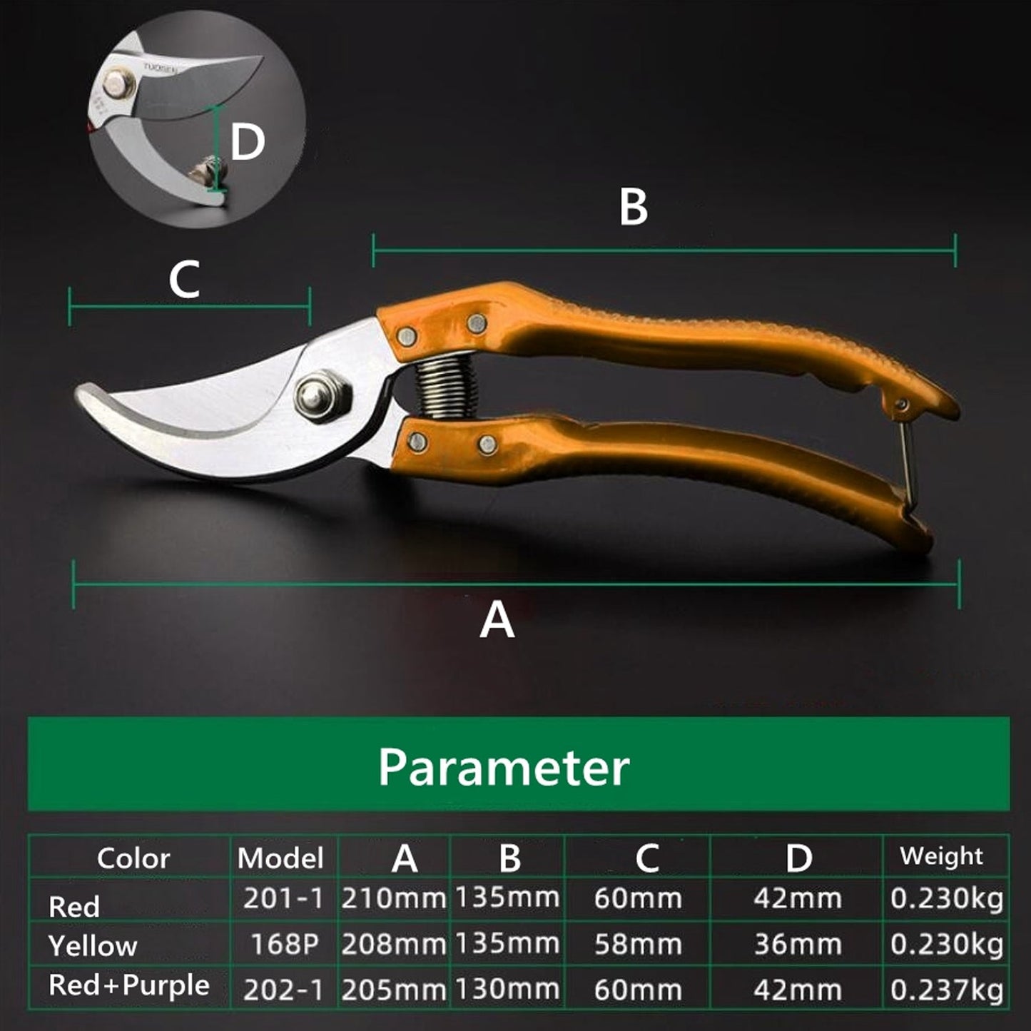 Tools - Garden Shears Pruners Scissor (1 Pc)                                         Gardening