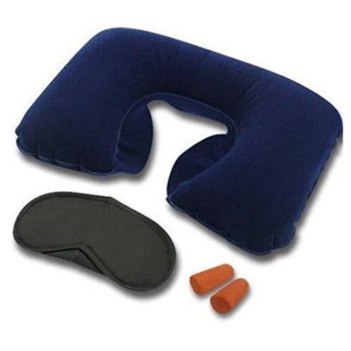 505 -3-in-1 Air Travel Kit with Pillow, Ear Buds & Eye Mask SN Enterprie WITH BZ LOGO