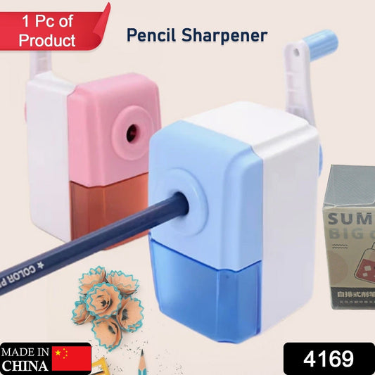 Pen Pencil Sharpener | Simple Student Office Pencil Sharpener | Fashionable and Convenient Non-Slip Base Pencil Sharpener，Lightweight Manual Sharpener, Non-Slip Handle (1 Pc)                          4169